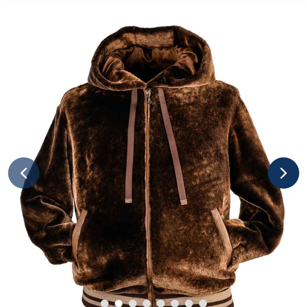 Brown Shearling Fur Women's Jacket